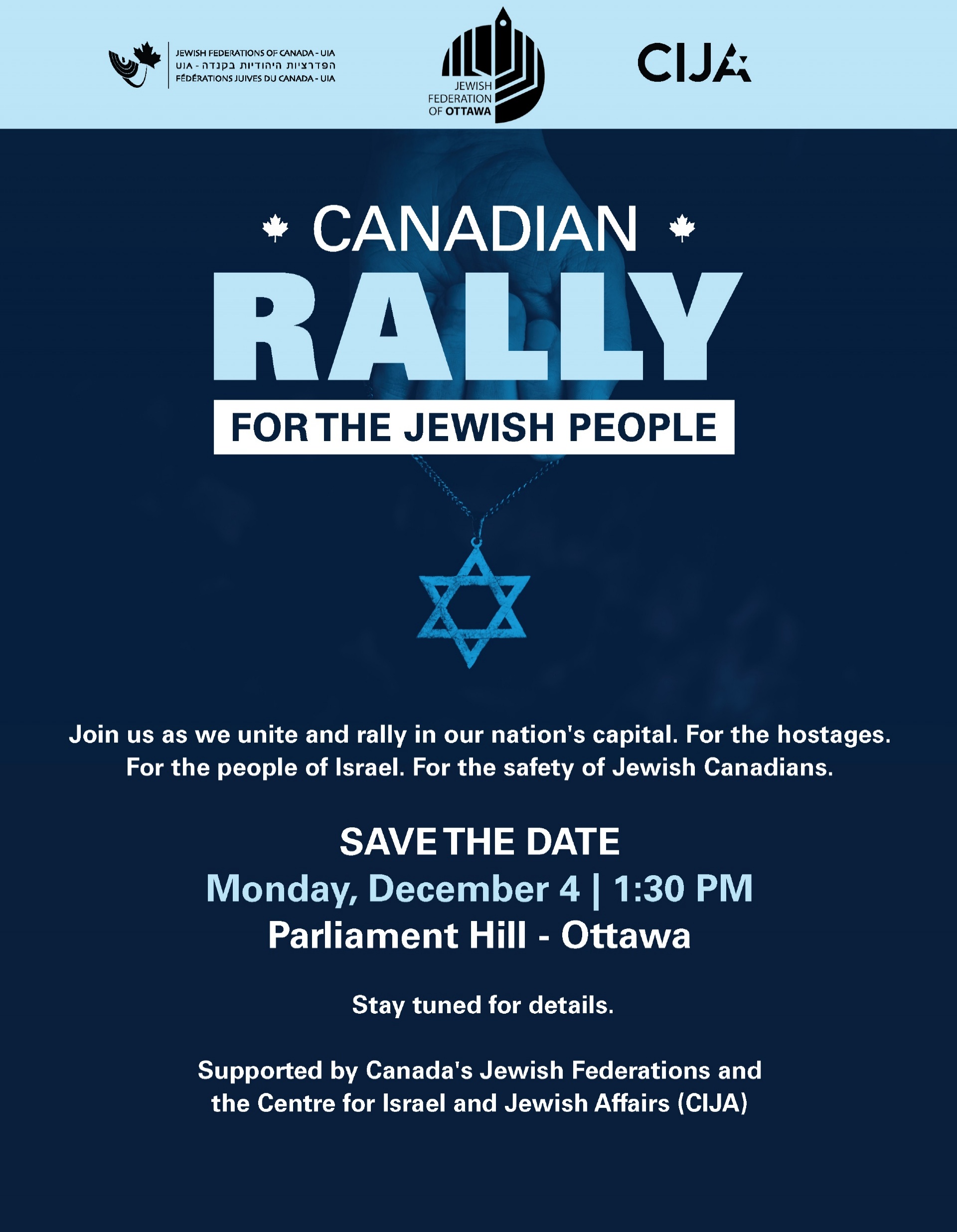 Canadian Jewish Rally in Ottawa Canadian Jewish Rally in Ottawa